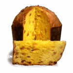 Il classico panettone Milanese farcito di uvetta e canditi